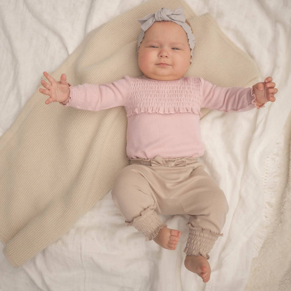 Rosewater | Organic Smocked Chest Bodysuit
