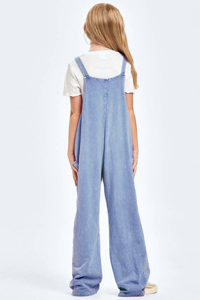 Mineral wash overall/jumpsuit