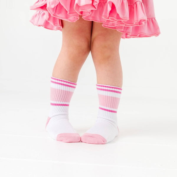 Crew Socks 3-Pack - White/Pink