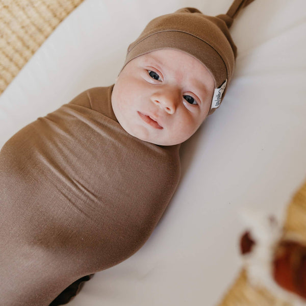 Knit Swaddle Blanket - Gobi
