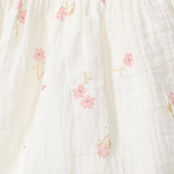 Floral Muslin Baby Girl Romper