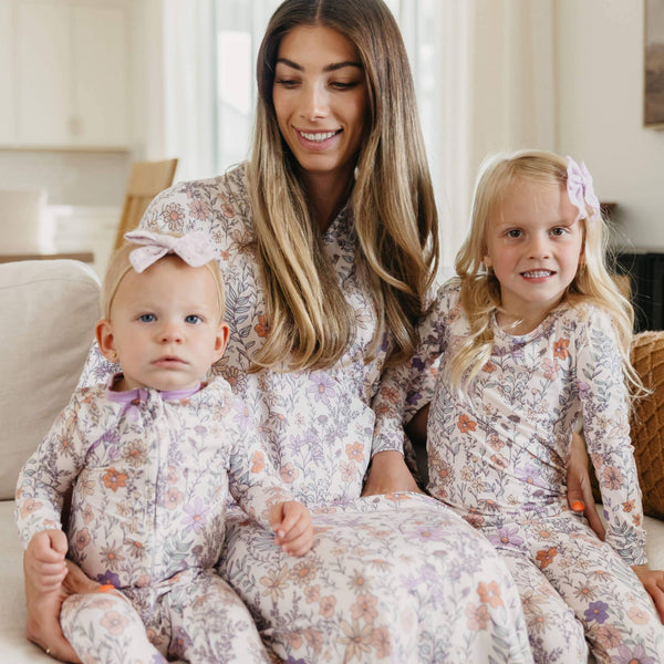 Zip-Up Footie Pajama - Flora