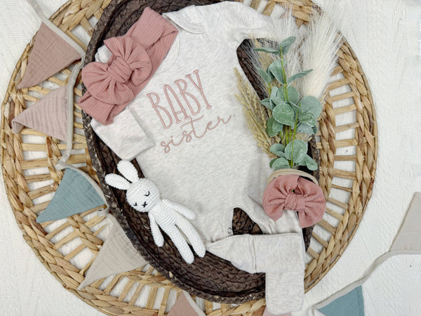 Baby brother baby sister romper | little sibling baby outfit