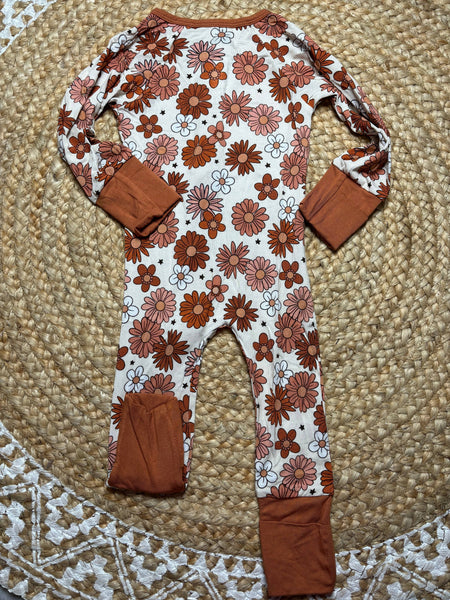 Fall Floral Bamboo Zippie