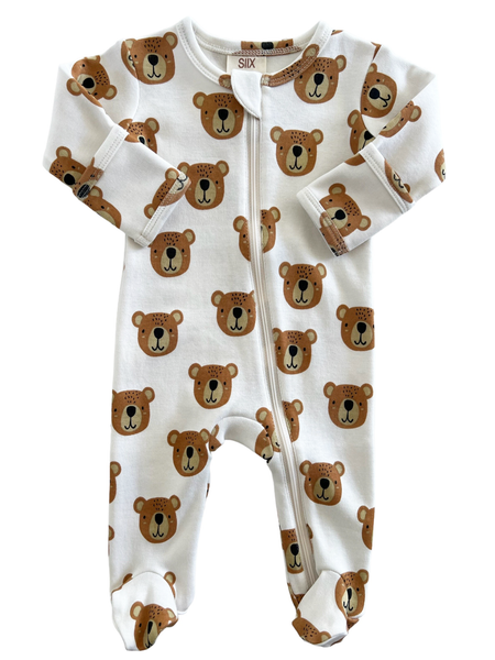 Baby Bear / Organic Zip Footie