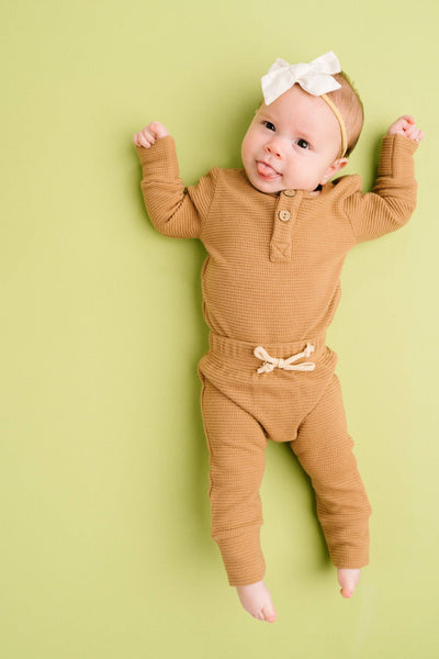 Toasted Almond Waffle Cozy Set