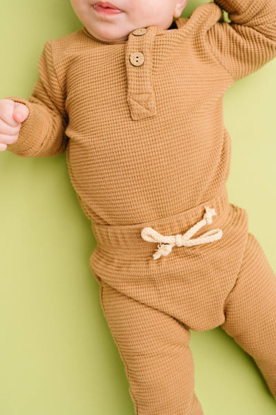 Toasted Almond Waffle Cozy Set