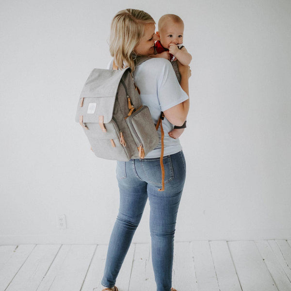 Birch Bag - Diaper Backpack in Gray