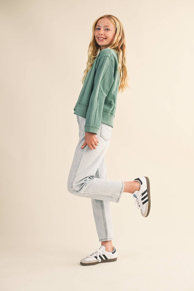 TWEEN KIDS GIRLS CREW NECK SWEATSHIRT (7-14)