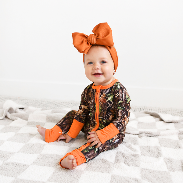 Hunter Camo ZIP Sleepies Little Bamboo Baby Outfit