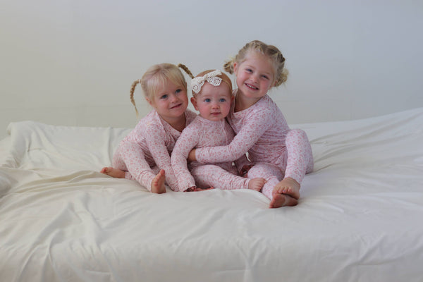 Pink Petal Zip Pajamas