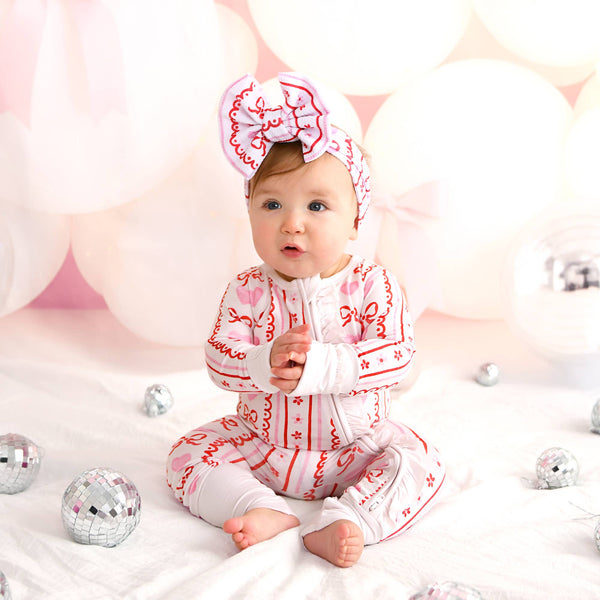 Hallie RUFFLE ZIP Valentines Day Bamboo