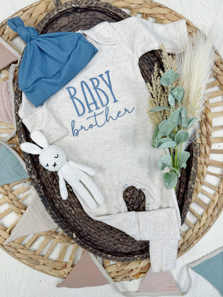 Baby brother baby sister romper | little sibling baby outfit