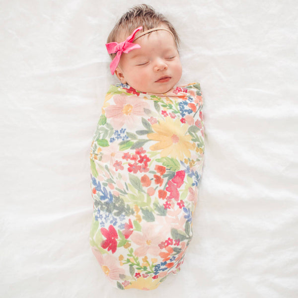 Knit Swaddle Blanket - Lark