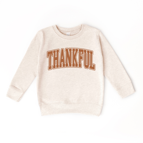 Thankful Thanksgiving Crewneck Sweatshirt