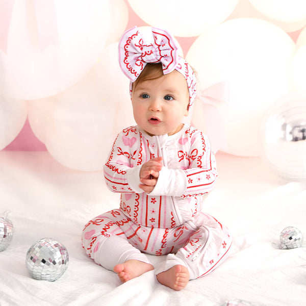 Hallie RUFFLE ZIP Valentines Day Bamboo