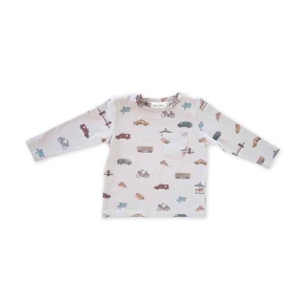 Charlie Long Sleeve Jersey Tee | City Vibes