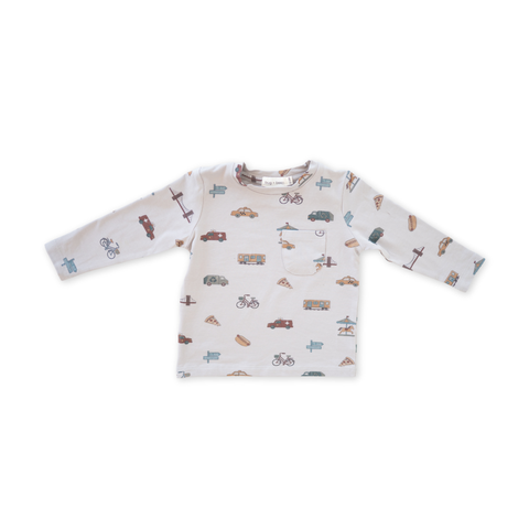 Charlie Long Sleeve Jersey Tee | City Vibes