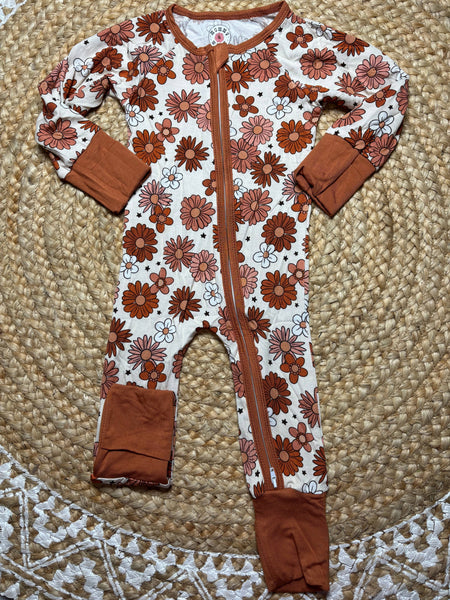 Fall Floral Bamboo Zippie