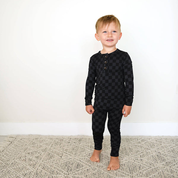 Frankie TWO PIECE Bamboo Halloween Checks Outfit