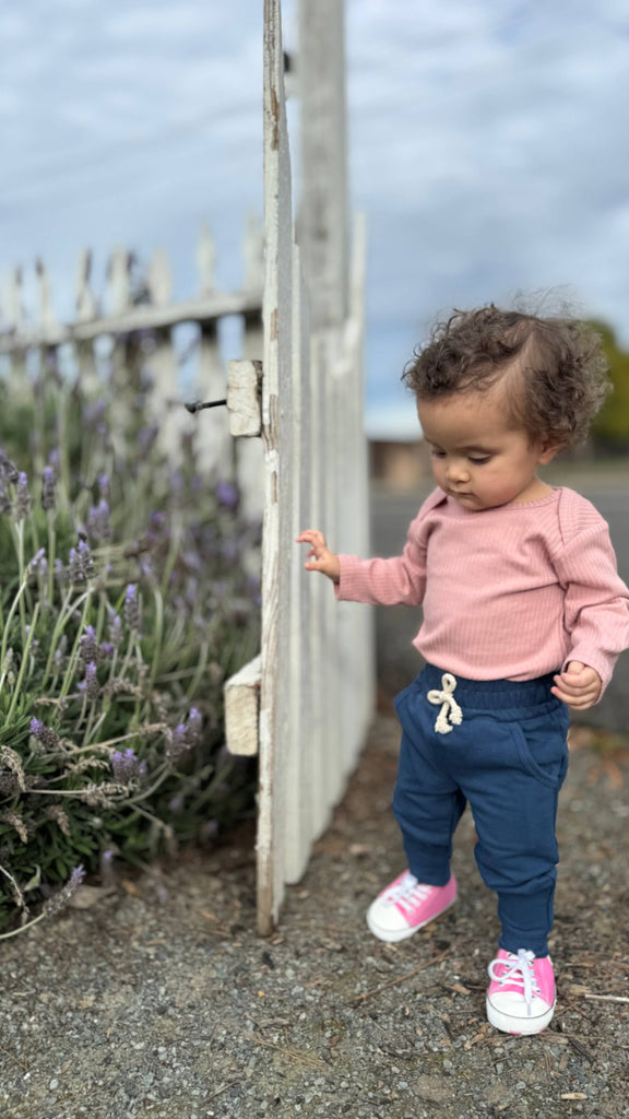 Joggers- Azure: Buttery soft organic cotton pants