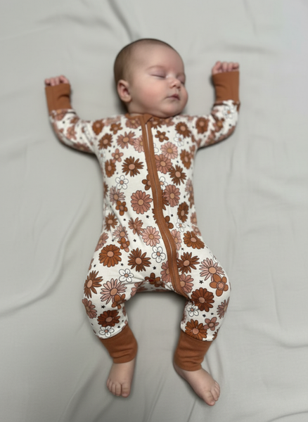Fall Floral Bamboo Zippie