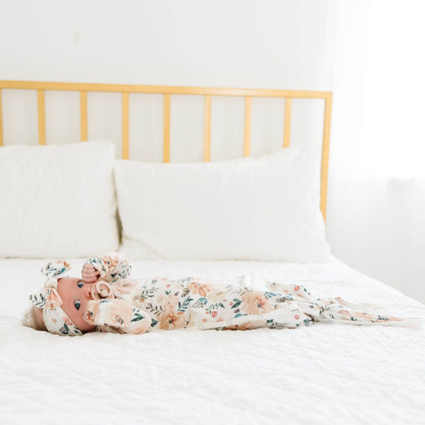 Newborn Knotted Gown - Autumn