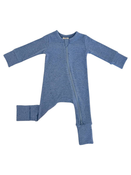 Blue Speckle / 2-Way Zip Romper