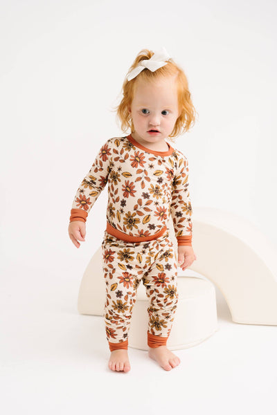 Cozy Fall Floral Bamboo Set