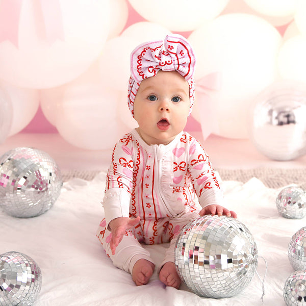 Hallie RUFFLE ZIP Valentines Day Bamboo