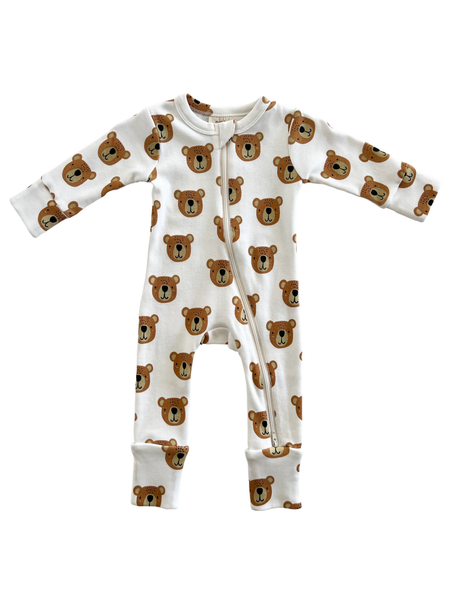 Baby Bear / Organic 2-Way Zip Romper