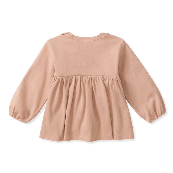 Pink Feldspar Button Neck Tunic