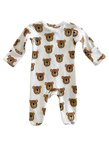 Baby Bear / Organic Zip Footie