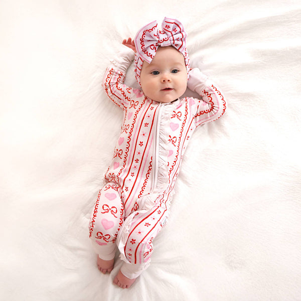 Hallie RUFFLE ZIP Valentines Day Bamboo