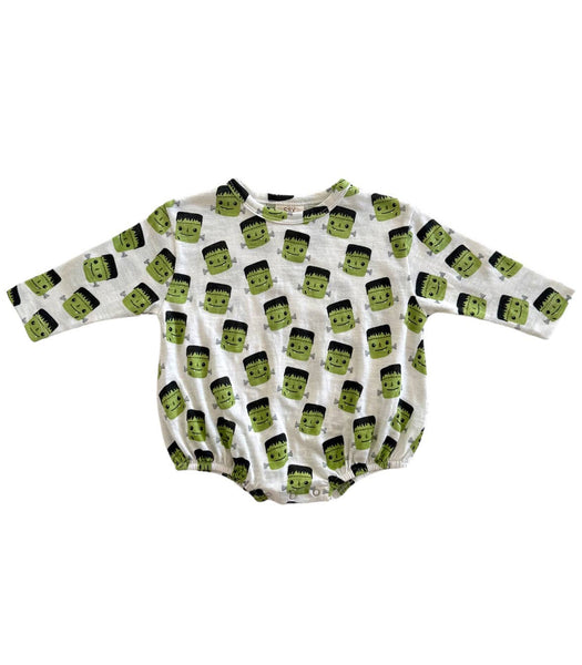 Halloween Monster / Organic Long Sleeve T-Shirt Bubble