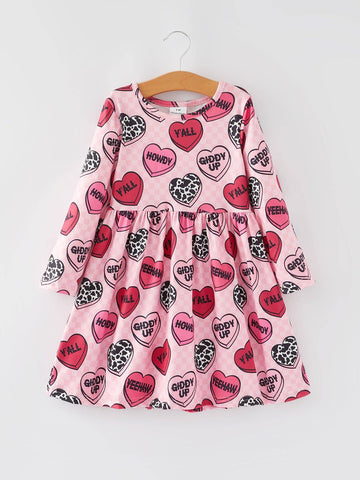 Valentine's Day Conversation Heart Cowgirl Dress