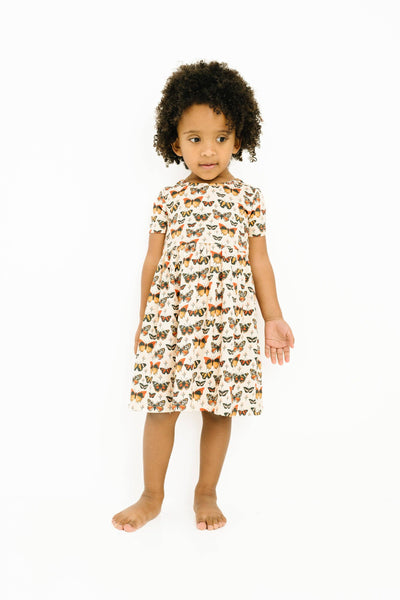 Beautiful Butterflies Bamboo Short Sleeve Dress