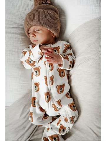 Baby Bear / Organic 2-Way Zip Romper