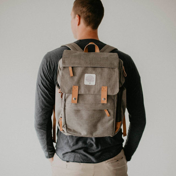 Birch Bag - Diaper Backpack in Gray