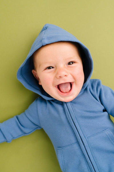 Lake Blue Hoodie Jumpsuit