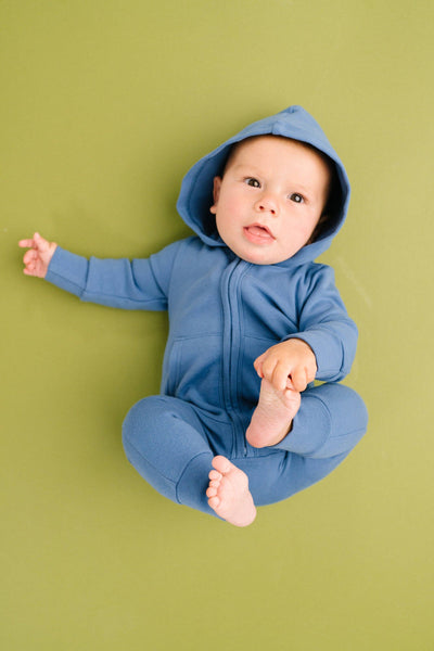 Lake Blue Hoodie Jumpsuit