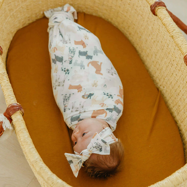 Knit Swaddle Blanket - Rufus