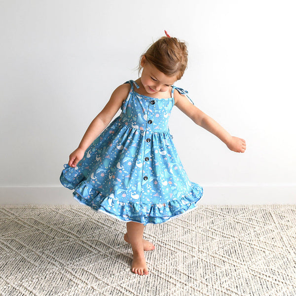 Girls Clothes Dress Tie Twirl Dress  Bree