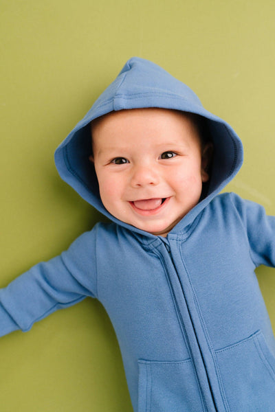 Lake Blue Hoodie Jumpsuit