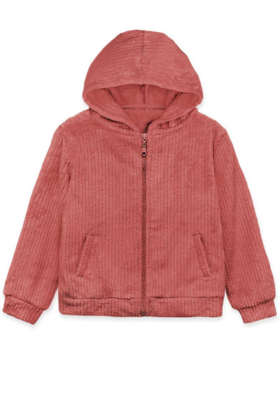 Toddler's Velvet Fur Hoodie Jacket