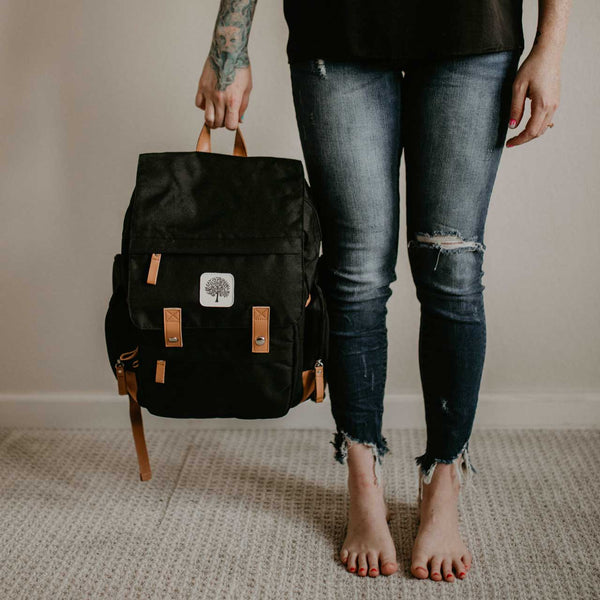 Birch Bag - Diaper Backpack in Black