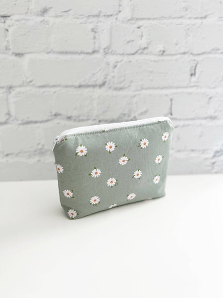 Daisy Small Cosmetics Bag, Make up bag, Toiletry Pouch