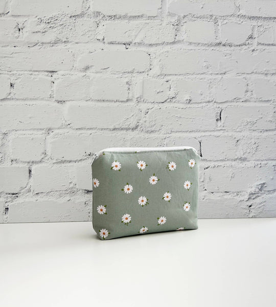 Daisy Small Cosmetics Bag, Make up bag, Toiletry Pouch