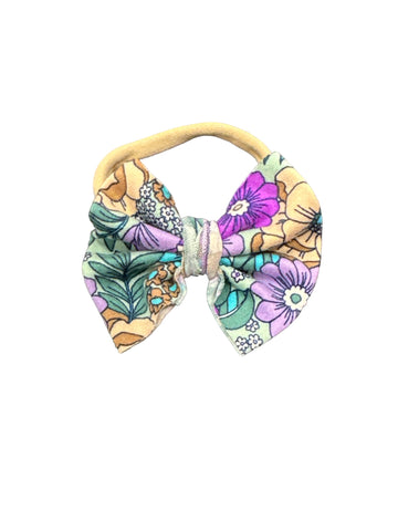 Robyn Floral Nylon Bow