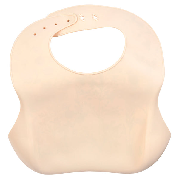 Floral Silicone Bib with Crumb Catcher